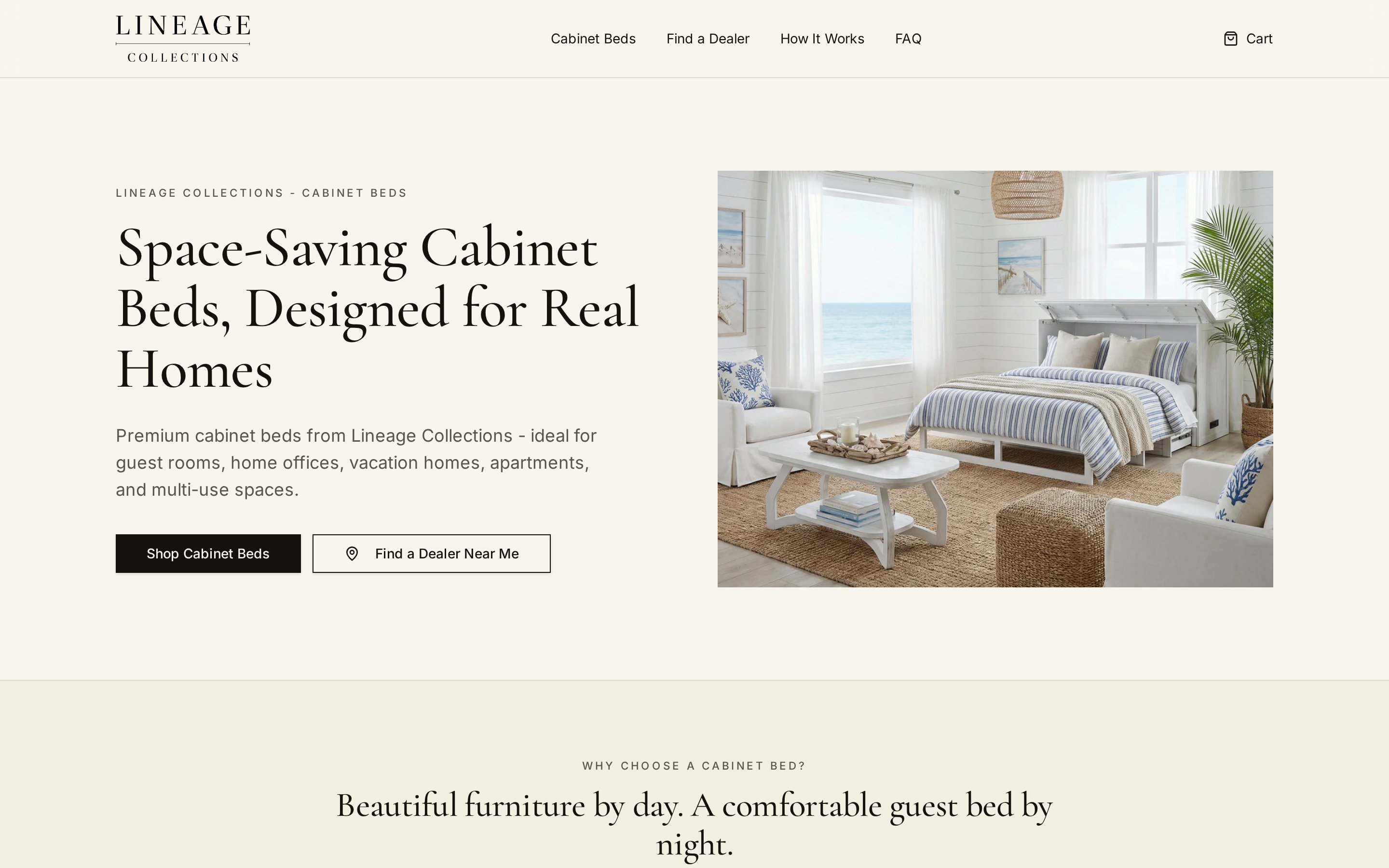 Cabinet Beds Microsite